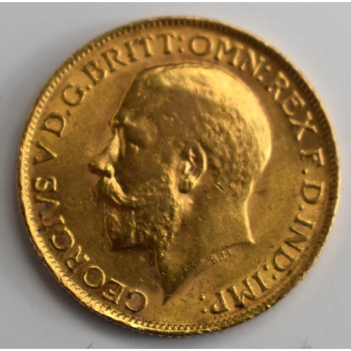 335 - A George V full gold sovereign, dated 1912.