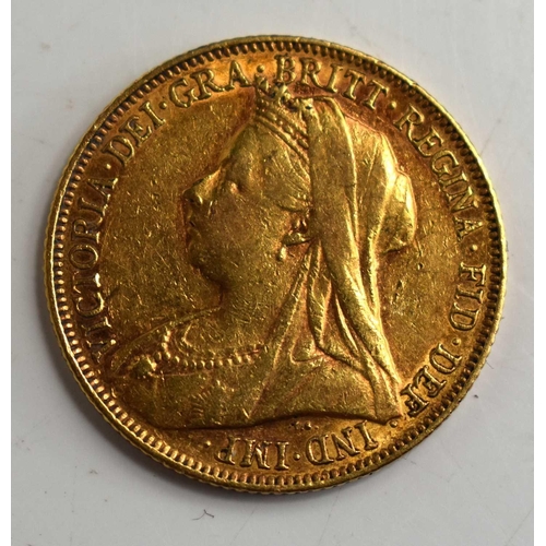 338 - A Queen Victoria, Melbourne Mint full gold sovereign, dated 1901.