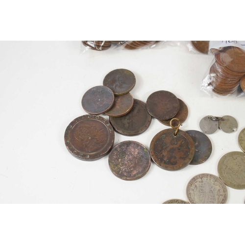 106 - A large group of British Coins, Victorian and later, including some pre 1920 silver approximately 1.... 