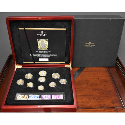 118 - A London Mint Office 1948 Austerity Games Majesty Set, a complete set of original British coins and ... 