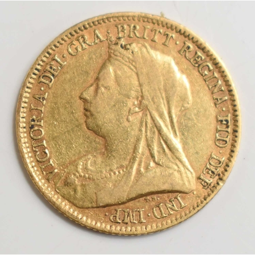 120 - A Queen Victoria gold half sovereign dated 1894.