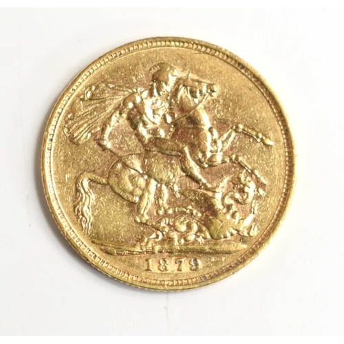 126 - A Queen Victoria full gold sovereign dated 1879.