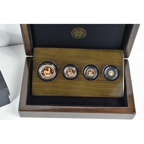 137 - A South Africa Mint 2017 Krugerrand fractional coin set, gold proof, in presentation case and box.