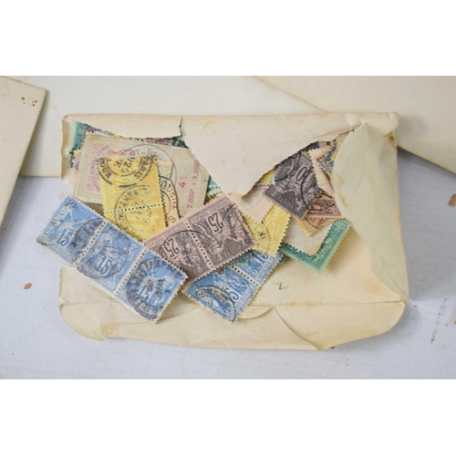 156 - A group of Victorian and later stamps and envelopes to include Victorian stamps of the British Colon... 