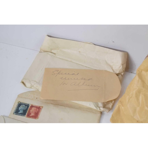 156 - A group of Victorian and later stamps and envelopes to include Victorian stamps of the British Colon... 