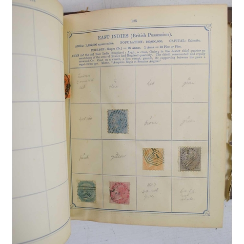 159 - Three stamp albums of British and worldwide stamps to include Victorian stamps of the British Empire... 