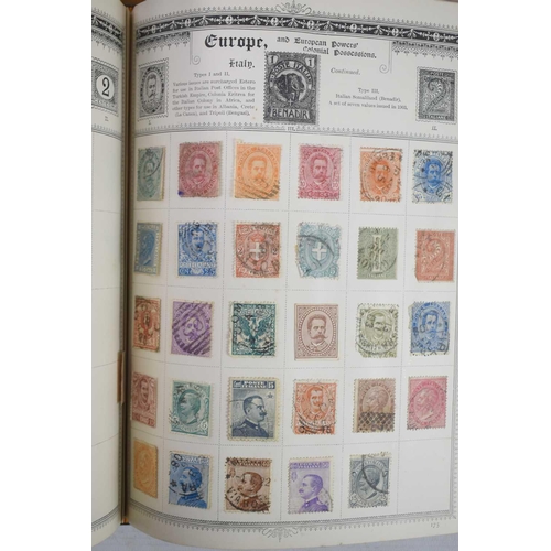 159 - Three stamp albums of British and worldwide stamps to include Victorian stamps of the British Empire... 