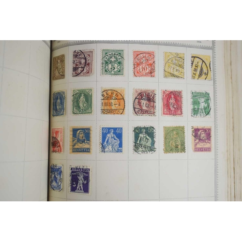 159 - Three stamp albums of British and worldwide stamps to include Victorian stamps of the British Empire... 