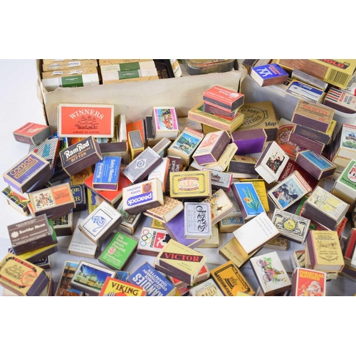 212 - A large collection of vintage matchboxes and cigarette cards, to include World Cup Spain 1982, Ram R... 