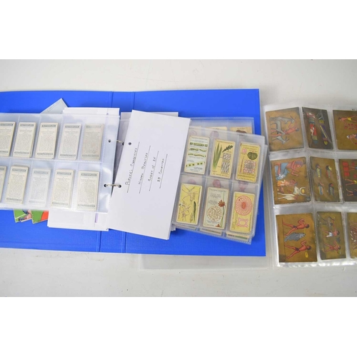 239 - Two albums of cigarette cards to include Carreras Cricketers, John Player avery and cage birds, Nest... 