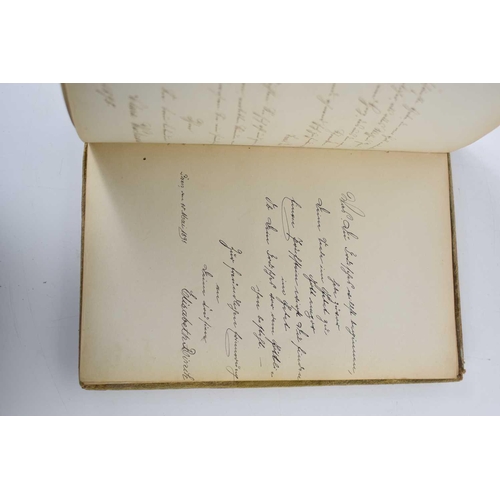 359 - A 19th century German autograph book, with numerous handwritten entries including entries, including... 