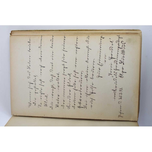 359 - A 19th century German autograph book, with numerous handwritten entries including entries, including... 