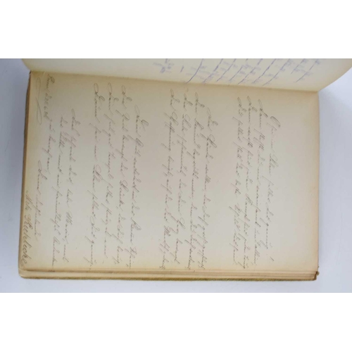 359 - A 19th century German autograph book, with numerous handwritten entries including entries, including... 