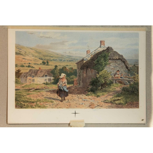 388 - John Henry Mole R.I. (British, 1814-1886): a pair of framed 19th Century prints, of children by the ... 