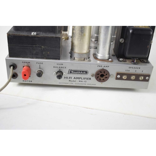 452 - Two vintage Heathkit MA-12 valve Hi-Fi amplifiers by Daystrom Ltd.