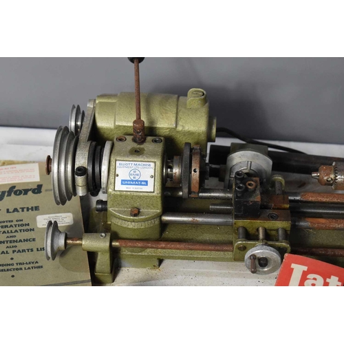 503 - A Emco-Unimat Model SL mini lathe with some accessories to include a metric conversion gear set, Myf... 