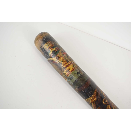 68 - A Victorian Police truncheon, painted with a Crown above a VR cypher, and inscribed No 28 within a r... 