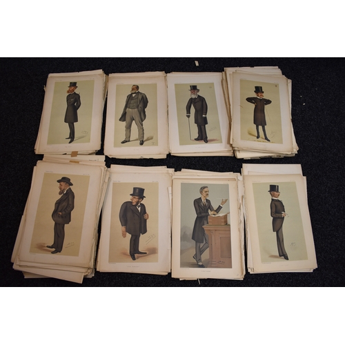 369 - A large group of late 19th century Vanity Fair illustrations and excerpts predominantly Spy, includi... 