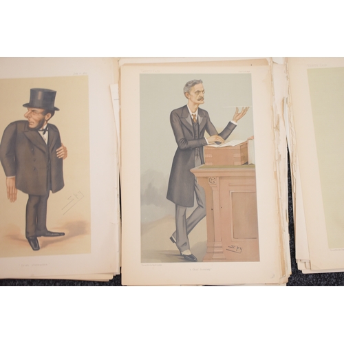 369 - A large group of late 19th century Vanity Fair illustrations and excerpts predominantly Spy, includi... 