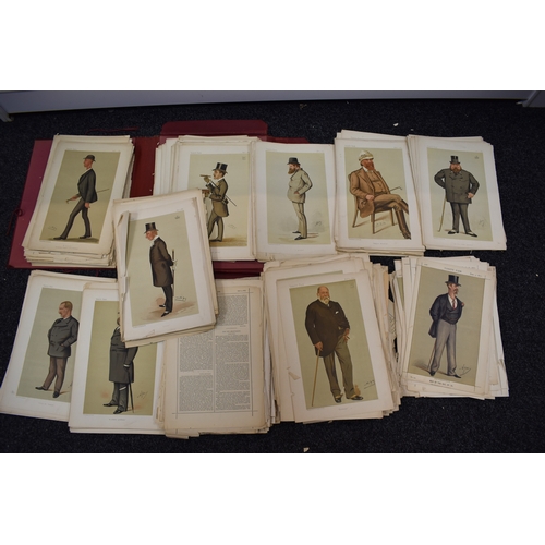 370 - A large group of late 19th century Vanity Fair illustrations and excerpts predominantly Spy, includi... 