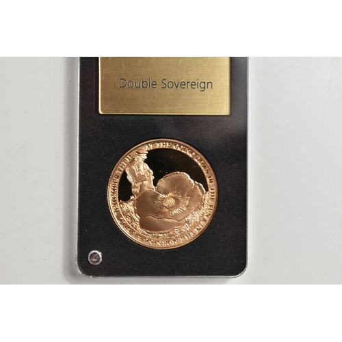 19 - The World War I Centenary 22ct gold proof double sovereign, issued in 2018 by The London Mint, 15.97... 