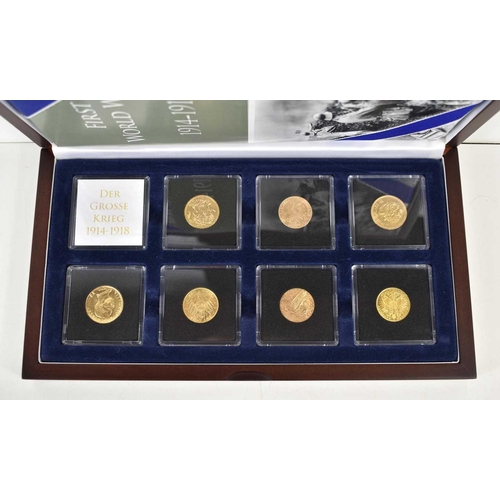 25 - World War I 1914-1918 Allied and Central Powers Seven Coin Gold Set, comprising of a Wilhelm II Germ... 