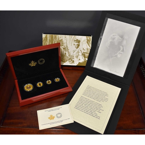 61 - A Canadian Mint limited edition fractional 24ct gold coin set: The Queen Elizabeth II, The Longest R... 