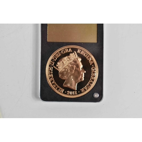 9 - The World war I Centenary Quintuple 22ct Gold Proof Sovereign, issued by the London Mint in 2018, 39... 