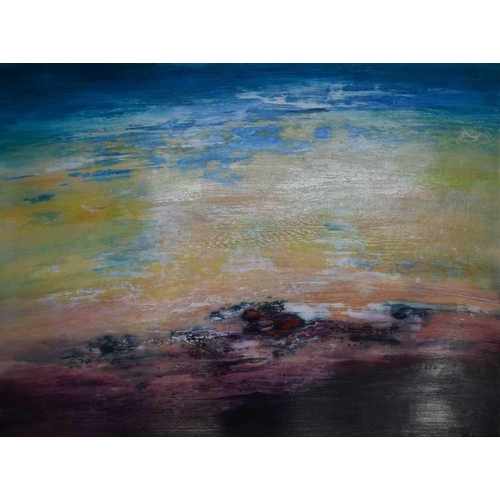16 - D. W. Stanley (Contemporary): Low Tide, oil on canvas, signed and titled verso, 76 by 102.
