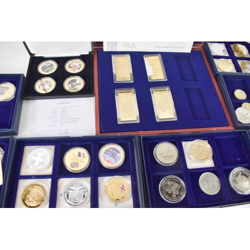 268 - A large collection of Windsor Mint, Heirloom Coin Collection and other Commemorative coins, mostly b... 