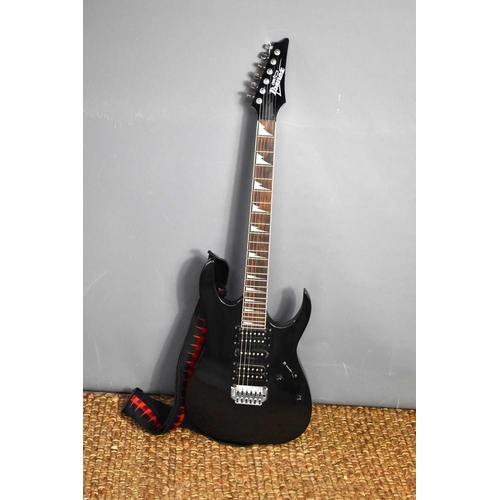 394 - A Ibanez RG350EX electric guitar, poplar body, maple neck, the fretboard having shark tooth inlay.