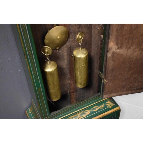 445 - A fine and rare 18th century longcase clock by John Seymour, the brass clock face having a silvered ... 