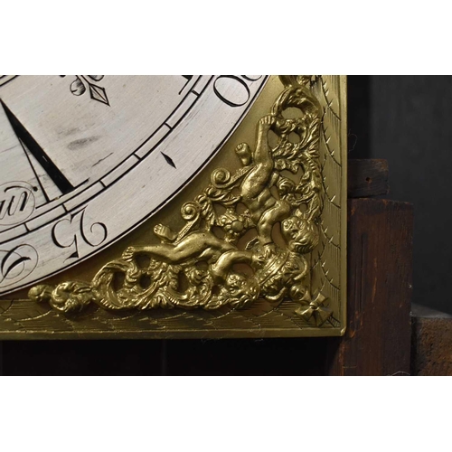 445 - A fine and rare 18th century longcase clock by John Seymour, the brass clock face having a silvered ... 