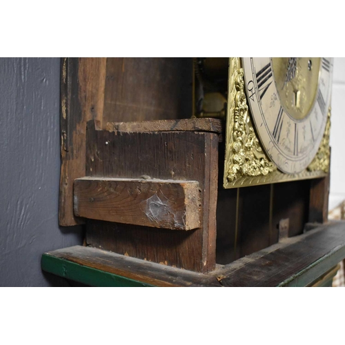 445 - A fine and rare 18th century longcase clock by John Seymour, the brass clock face having a silvered ... 