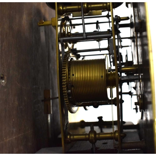 445 - A fine and rare 18th century longcase clock by John Seymour, the brass clock face having a silvered ... 