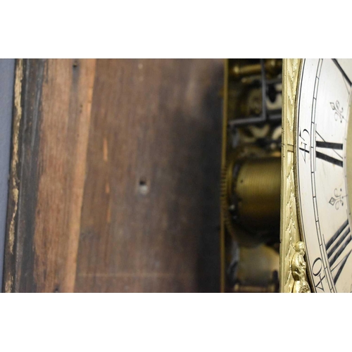 445 - A fine and rare 18th century longcase clock by John Seymour, the brass clock face having a silvered ... 