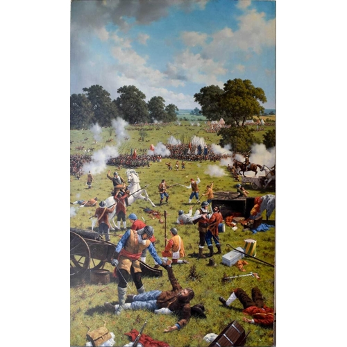 67 - Howard Shingler (British, b. 1953): 'The Battle of Naseby', a large and impressive oil on canvas, si... 