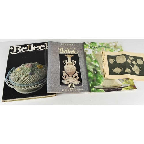 99 - A group of Belleek reference books, comprising The Story of Belleek, by John B Cunningham, Belleek, ... 