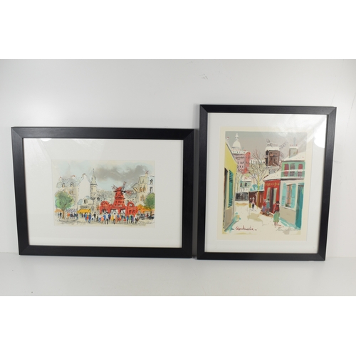 41a - Urbain Huchet (French 1930-2014): A signed limited edition print depicting Moulin Rouge in Paris, 26... 