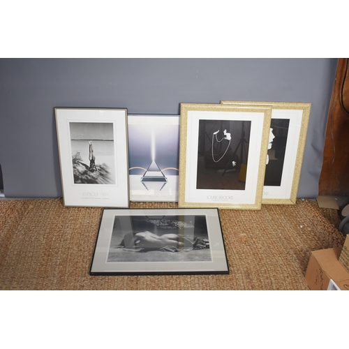 42a - A group of 1980s framed and glazed prints to include Francis Giacobetti 