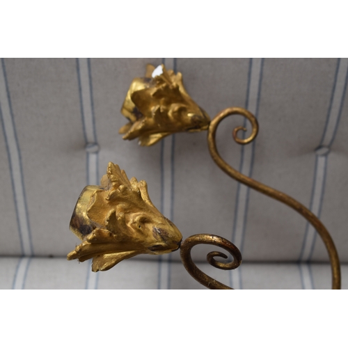 441 - Four Oliver Merrell of Dorchester giltwood and painted wall sconces.