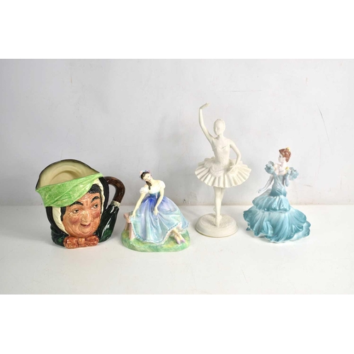 160 - Three porcelain figurines comprising of Princess Aurora by Pauline Parsons, Coalport 