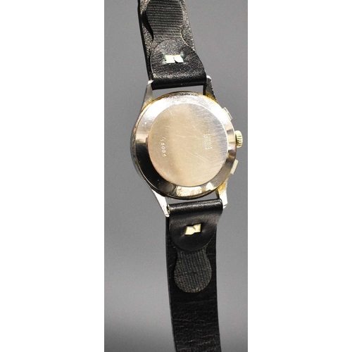 122 - An Avia Incabloc stainless steel cased wristwatch, with subsidiary dials, the case numbered 15006, b... 