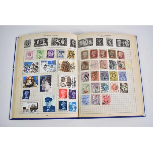 138 - A stamp album containing GB and worldwide stamps to include Penny Reds and others.