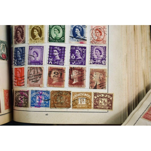 139 - A selection of stamp albums, part complete, to include one album containing four Penny Reds and othe... 