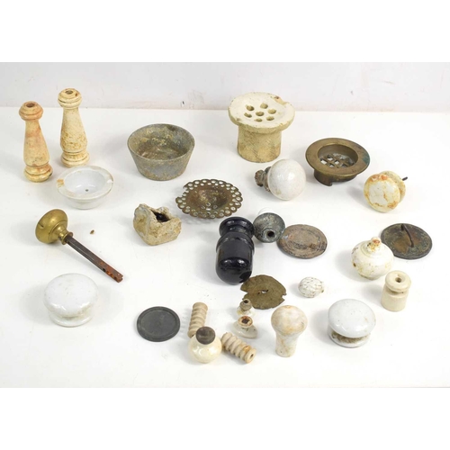 294 - A collection of metal detecting finds to include a Medieval copper alloy ring brooch, a Medieval cop... 