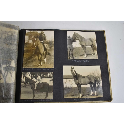 298 - A 1940s photograph album containing photos of King Faroulk presenting the Challenge Cup, Ferusiya Cl... 