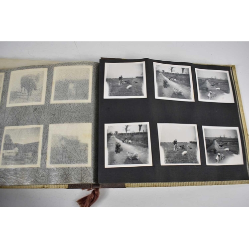 298 - A 1940s photograph album containing photos of King Faroulk presenting the Challenge Cup, Ferusiya Cl... 