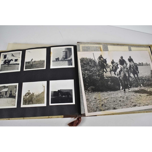 298 - A 1940s photograph album containing photos of King Faroulk presenting the Challenge Cup, Ferusiya Cl... 