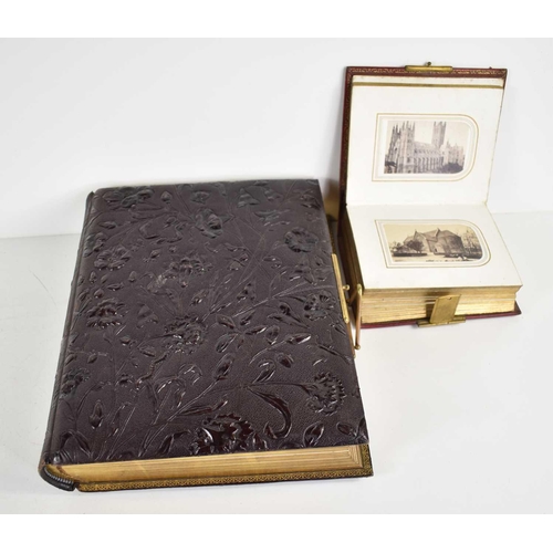 305 - Two Victorian photograph albums, mainly portrait photos with some buildings in Whitby.